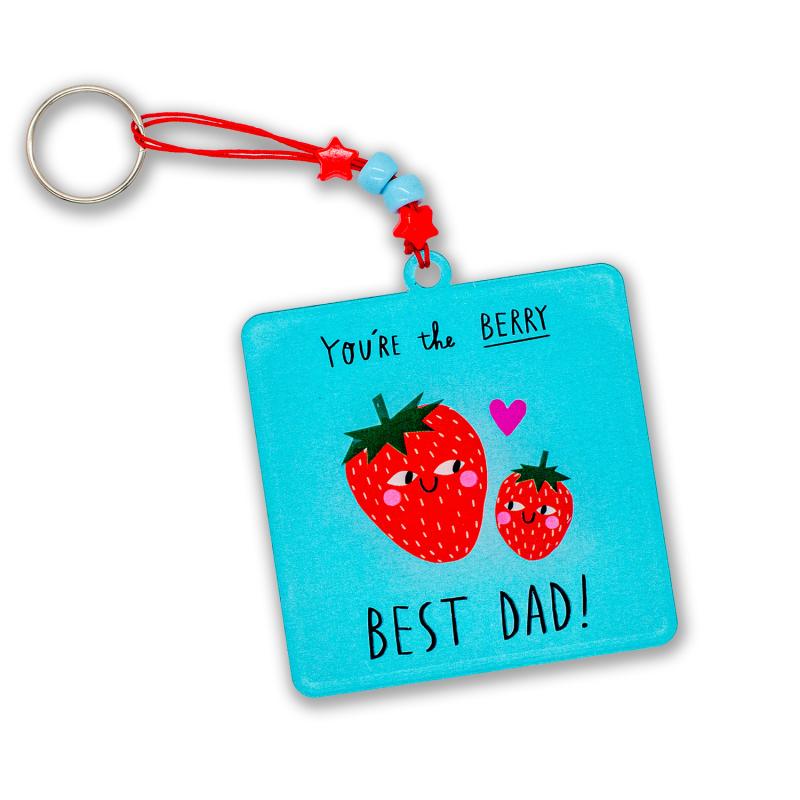 Berry Best Dad Charm